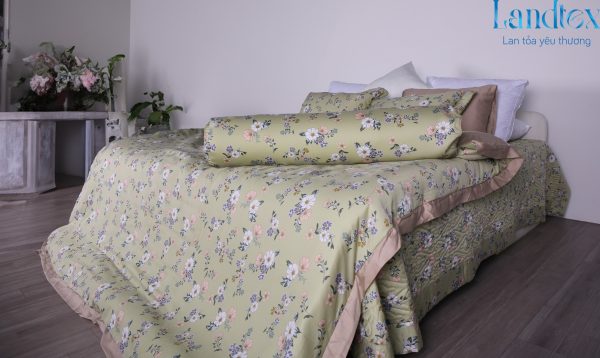 Bộ Chăn Ga Tencel 60S Hoa - Ảnh 3